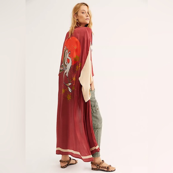 Free People Accessories - NEW Free People Moon Dance Maxi Kimono  Brand New